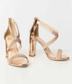 Fortune Dynamic Penny Copper Rhinestone Heels