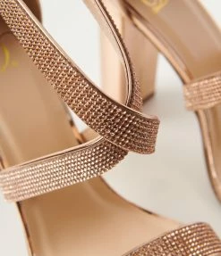 Fortune Dynamic Penny Copper Rhinestone Heels