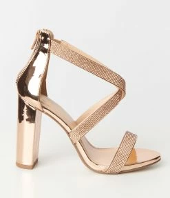 Fortune Dynamic Penny Copper Rhinestone Heels
