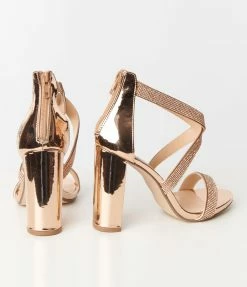 Fortune Dynamic Penny Copper Rhinestone Heels