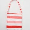 Joia Think Pink Striped 2 In 1 Towel Tote Bag