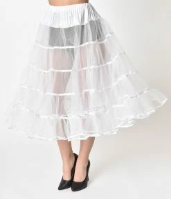 Unique Vintage Unique Vintage Brand 1950s Style White Petticoat Crinoline