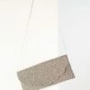 Ricki Designs Gunmetal & Silver Beaded Envelope Clutch
