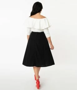 Clothing Unique Vintage Red Nose Reindeer Soda Shop Swing Skirt