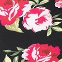 Unique Vintage Black & Pink Floral High Waist Louise Swim Bottoms Swimwear