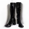 Pleaser Shoes Black Patent Knee High Go Go Boots
